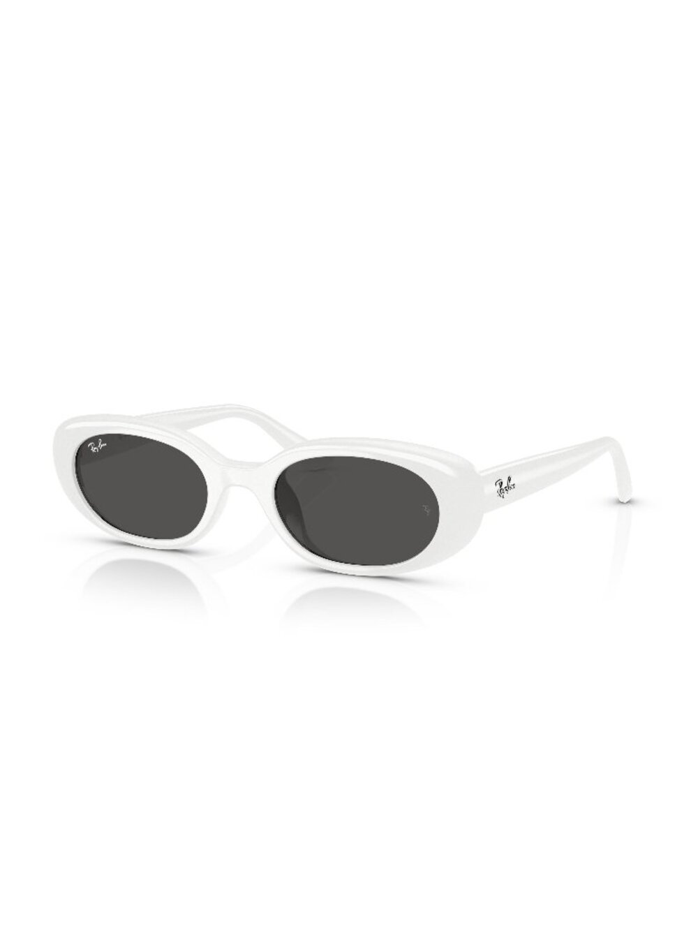 New Ray-Ban Unisex Sunglasses White Grey Lens Injected Frame Ray Ban RB4441D 53